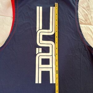 ✅NIKE USA TANK TOP/MUSCLE TEE. RED STARS & BLUE. UNISEX MEDIUM. FOOTBALL